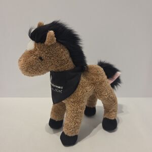 Rare Htf Four Seasons Hotel Resort Scottdale 9" Horse Plush Brown White Black